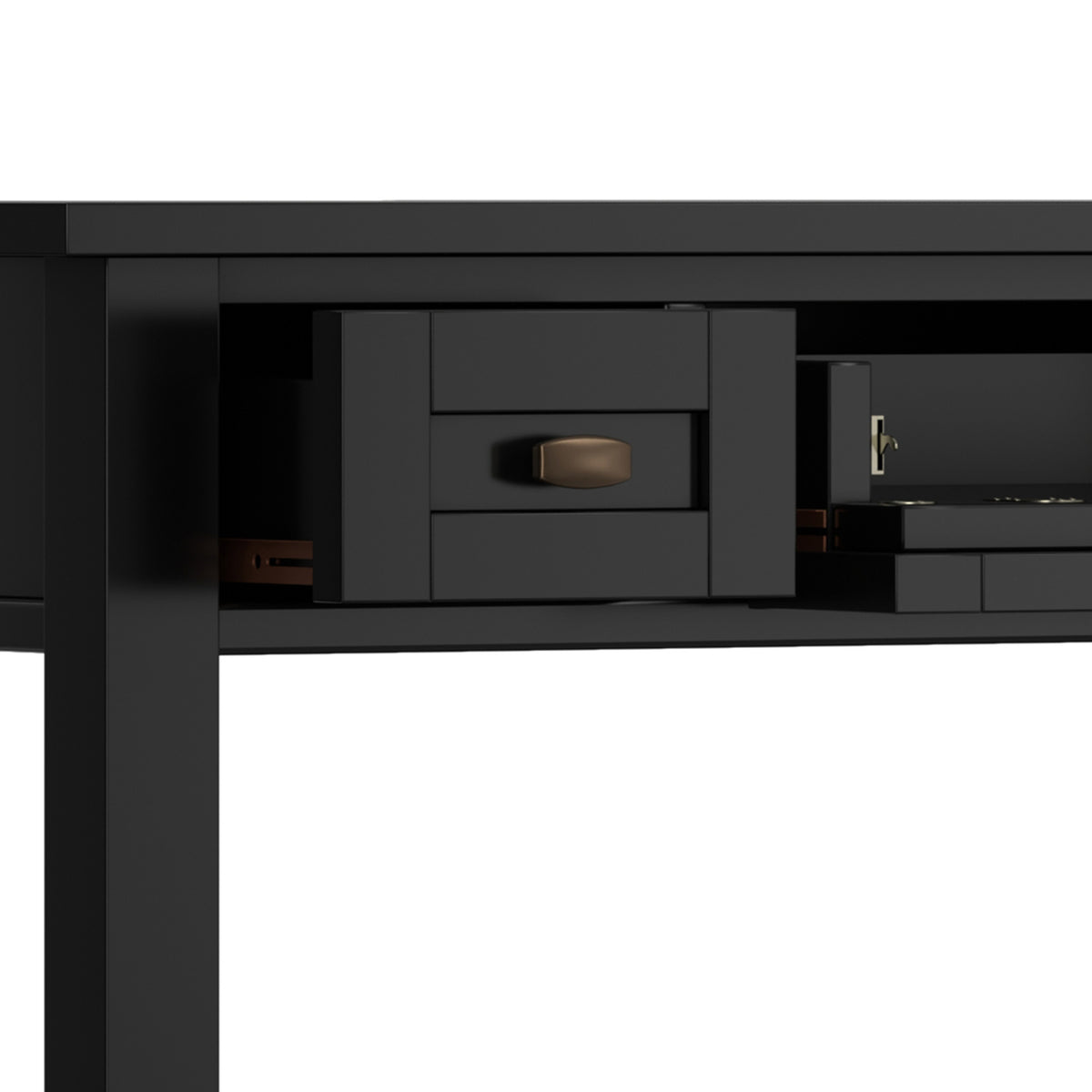 Black | Warm Shaker 48 inch Desk