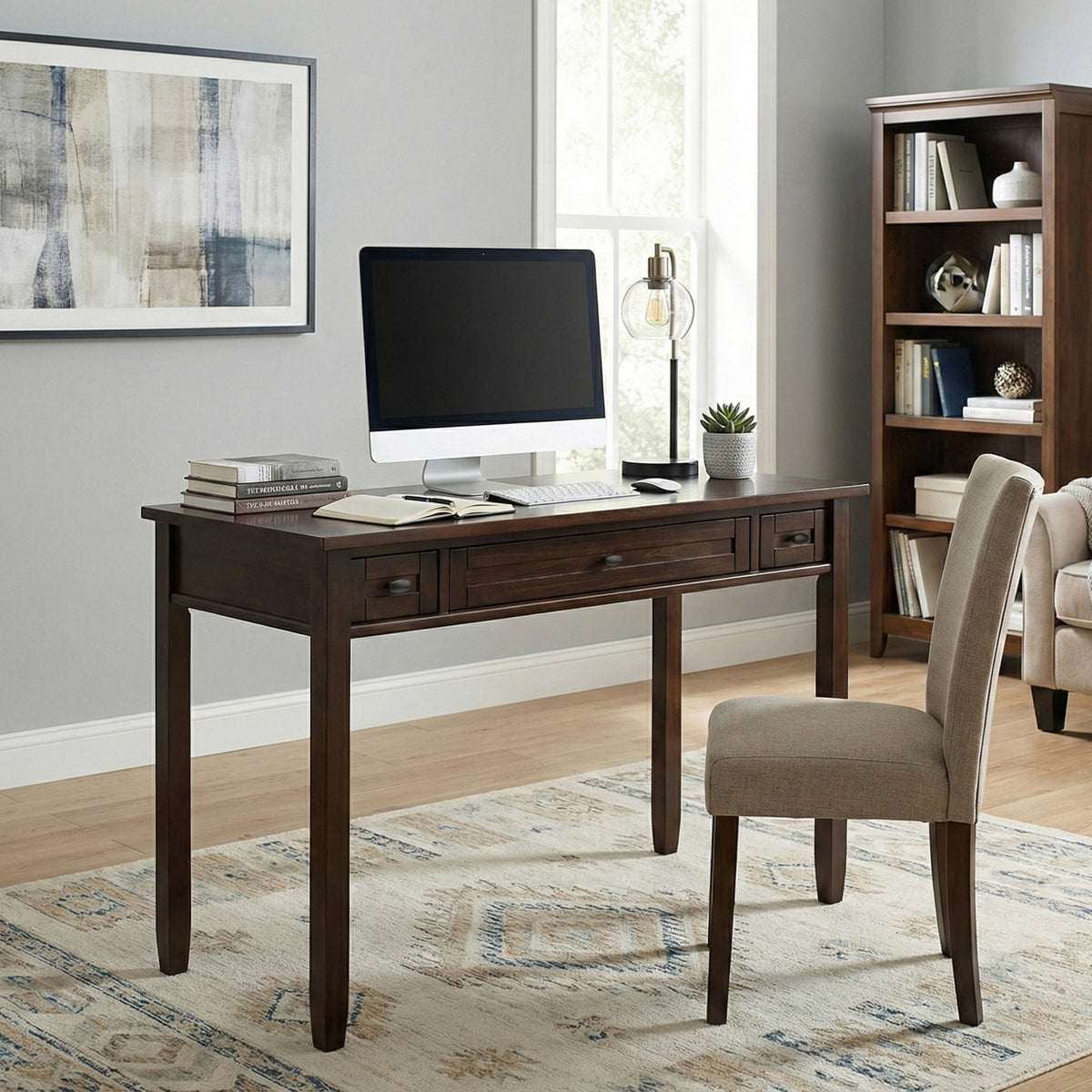 Brunette Brown | Warm Shaker 48 inch Desk