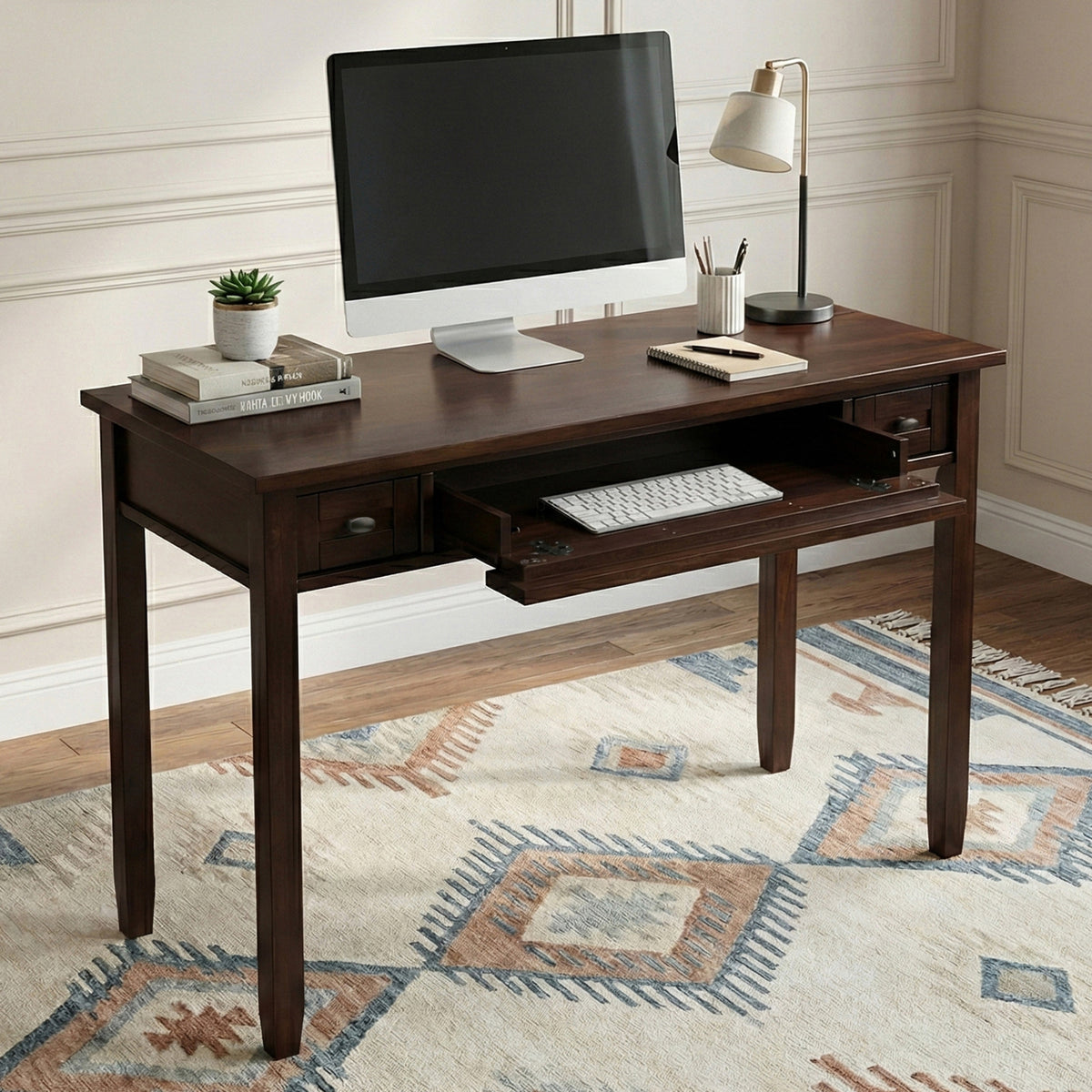 Brunette Brown | Warm Shaker 48 inch Desk