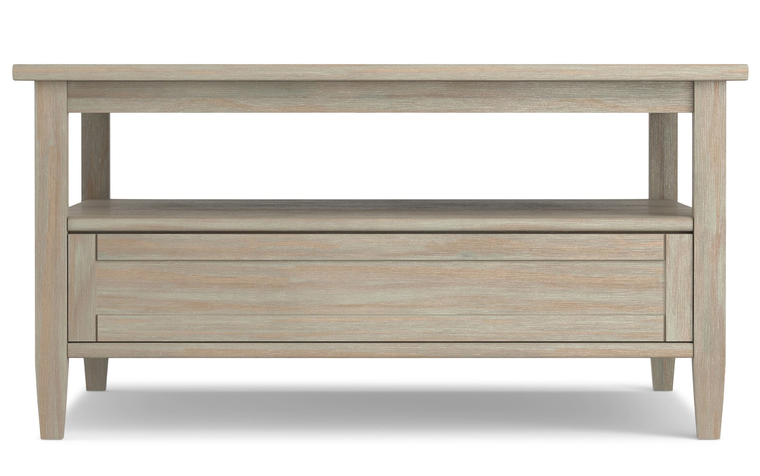 Distressed Grey | Warm Shaker Square Coffee Table
