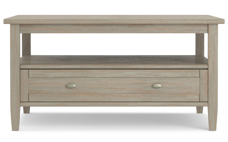 Distressed Grey | Warm Shaker Square Coffee Table