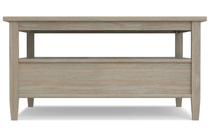 Distressed Grey | Warm Shaker Square Coffee Table