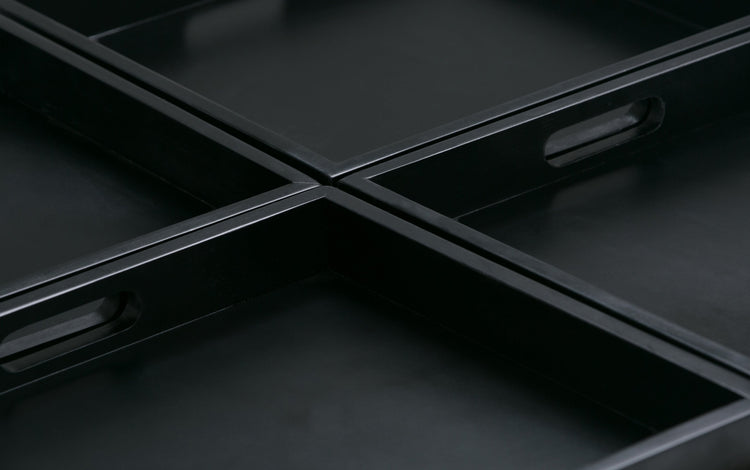 Satin Cream Vegan Leather | Avalon Table Ottoman in Vegan Leather