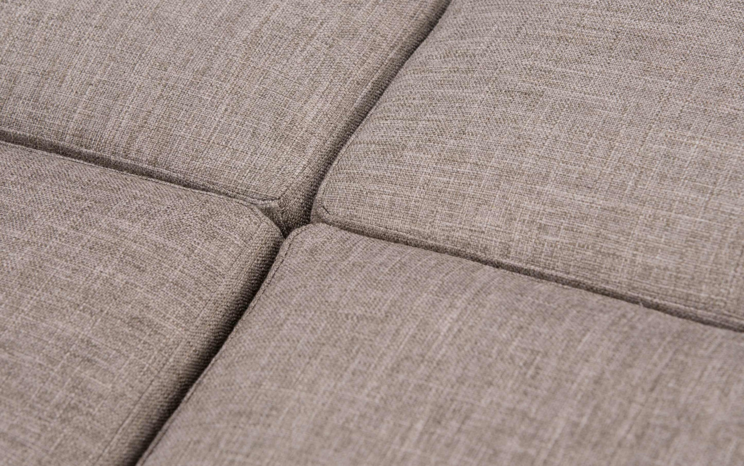 Fawn Brown Linen Style Fabric | Avalon Table Ottoman in Linen