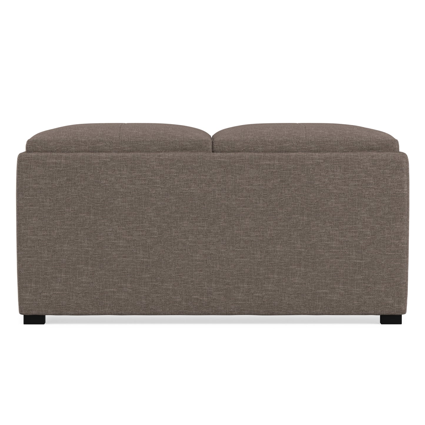 Fawn Brown Linen Style Fabric | Avalon Table Ottoman in Linen