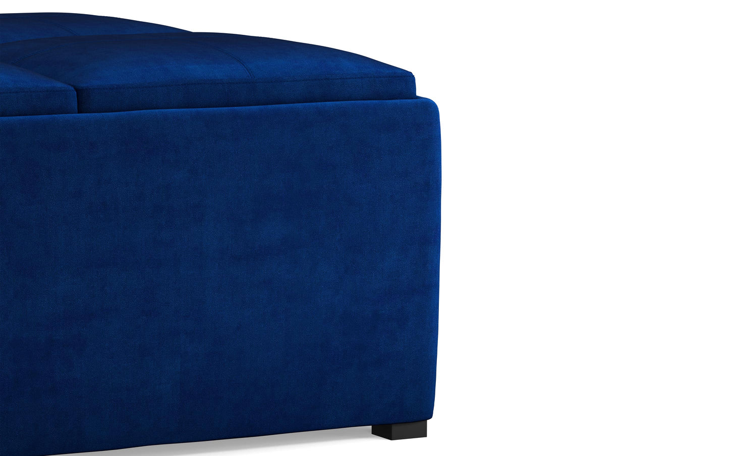 Avalon Table Ottoman in Velvet Fabric