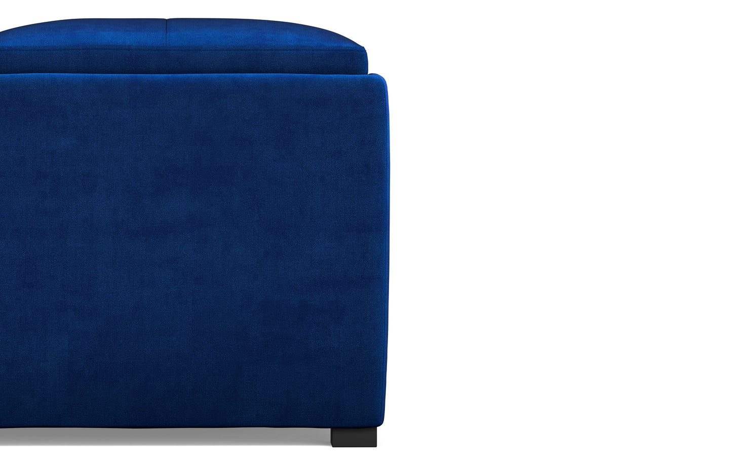 Avalon Table Ottoman in Velvet Fabric