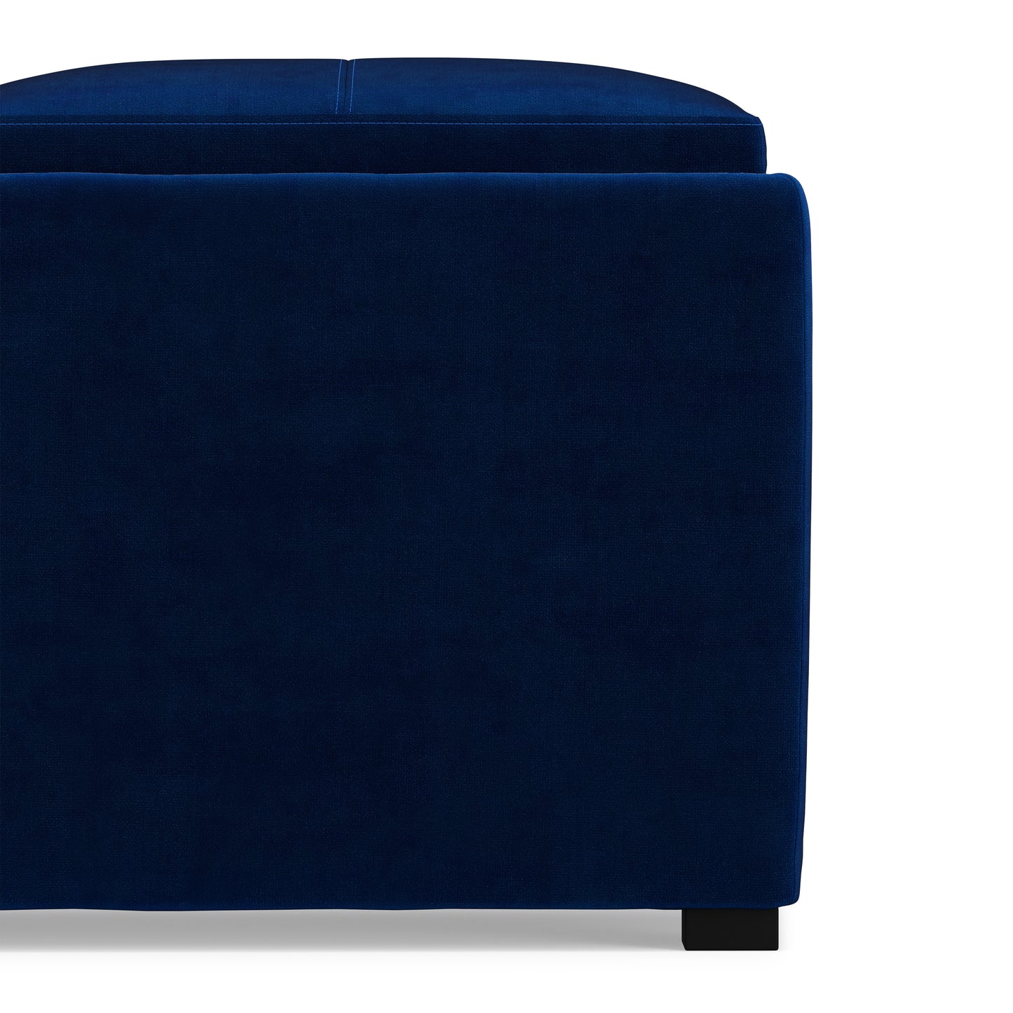 Blue Velvet Fabric | Avalon Table Ottoman in Velvet Fabric