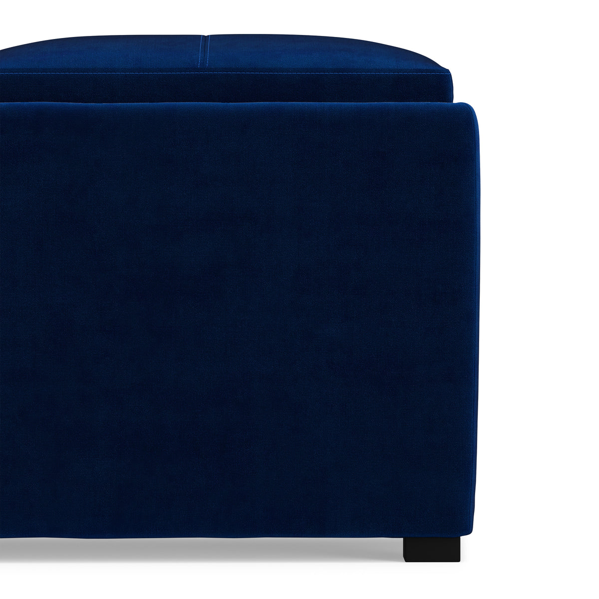 Blue Velvet Fabric | Avalon Table Ottoman in Velvet Fabric
