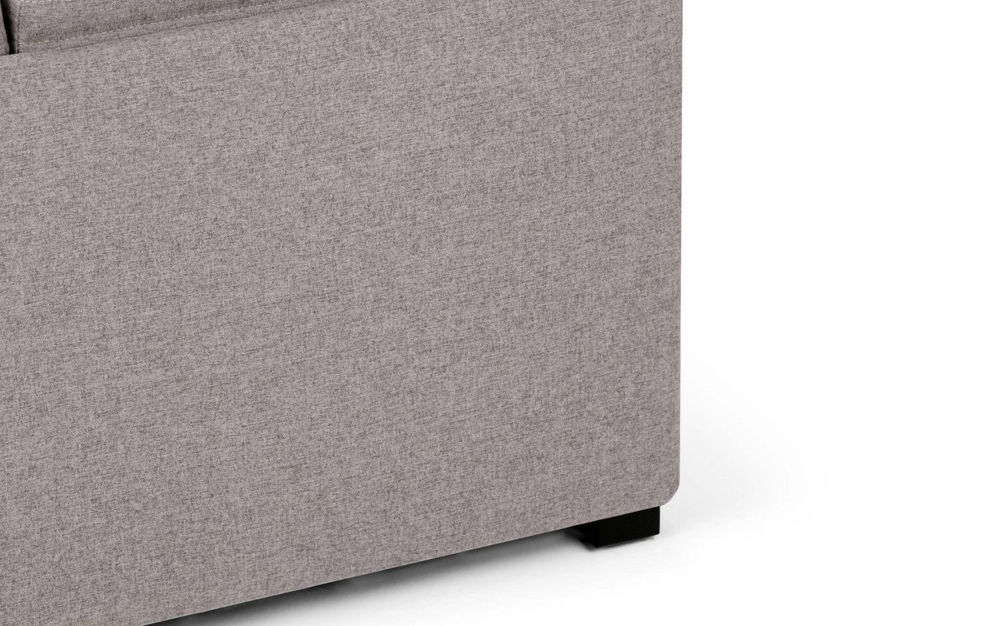 Cloud Grey Linen Style Fabric | Avalon Table Ottoman in Linen