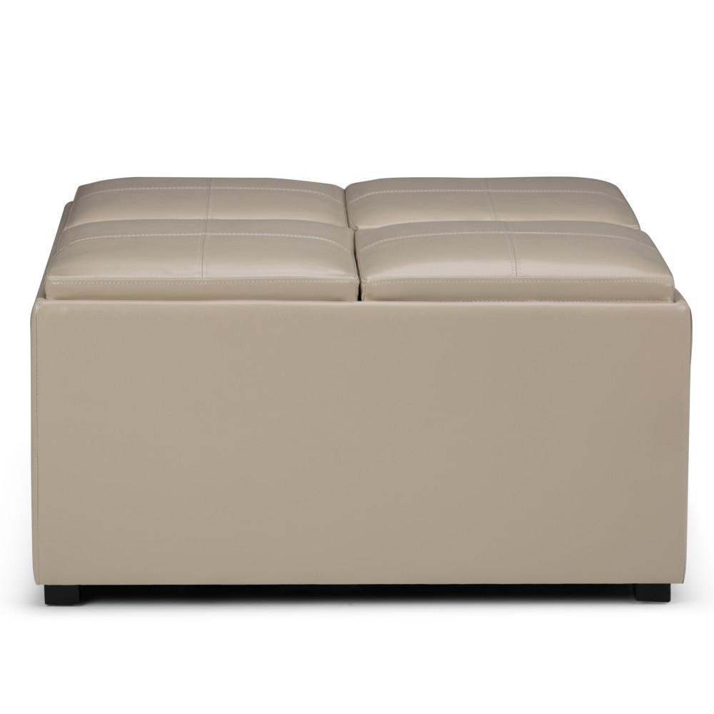 Avalon Table Ottoman in Vegan Leather