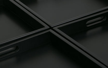 Stone Grey Vegan Leather | Avalon Table Ottoman in Vegan Leather