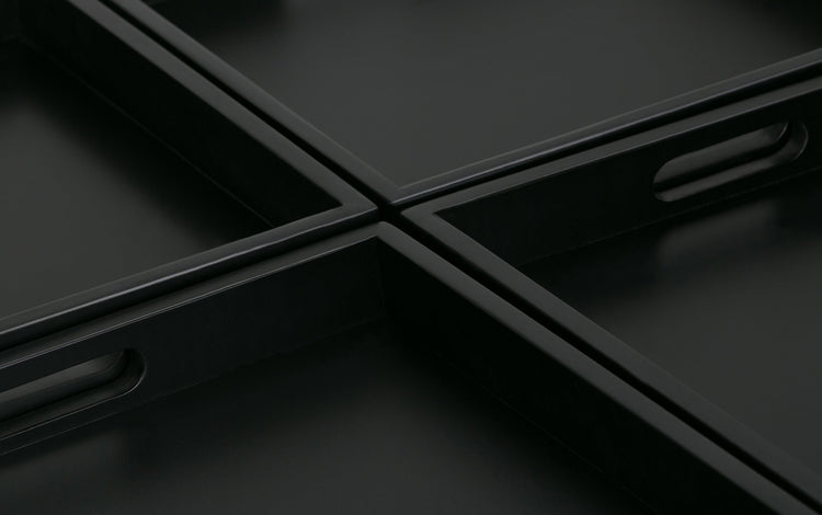 Stone Grey Vegan Leather | Avalon Table Ottoman in Vegan Leather