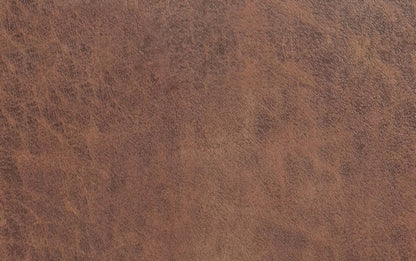 Distressed Saddle Brown Distressed Vegan Leather | Cosmopolitan Faux Air Leather Storage Ottoman