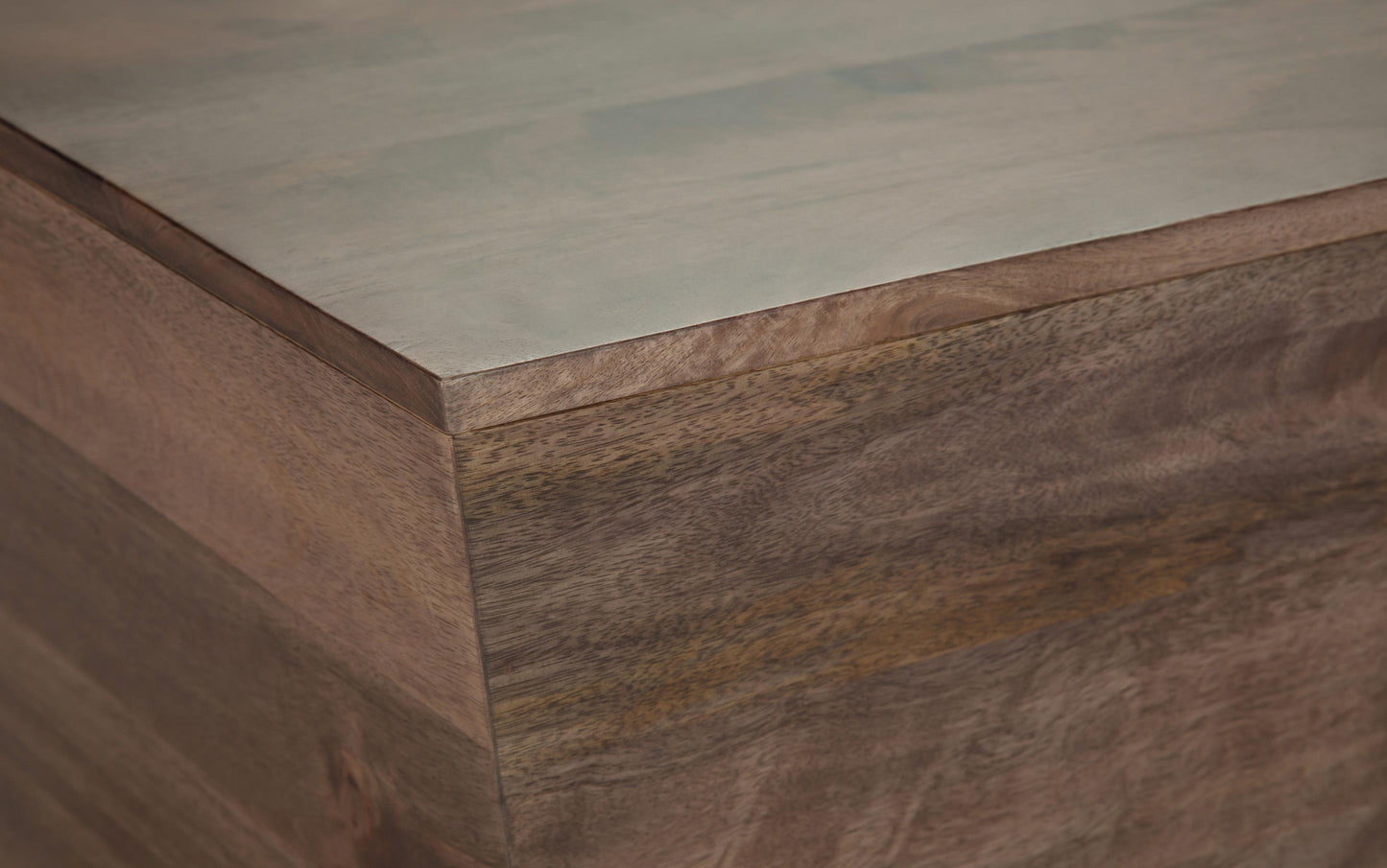 Distressed Dark Brown | Abba Square Coffee Table