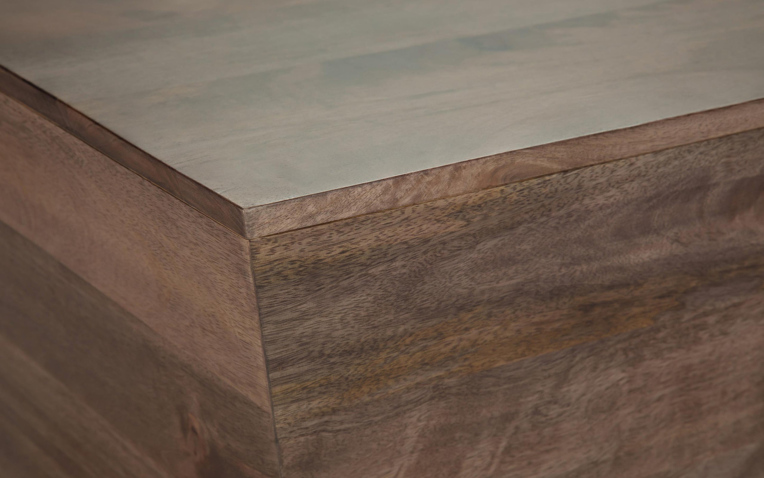 Distressed Dark Brown | Abba Square Coffee Table