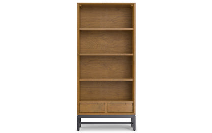 Medium Saddle Brown | Banting 72 inch Desk and 30 inch Bookcase