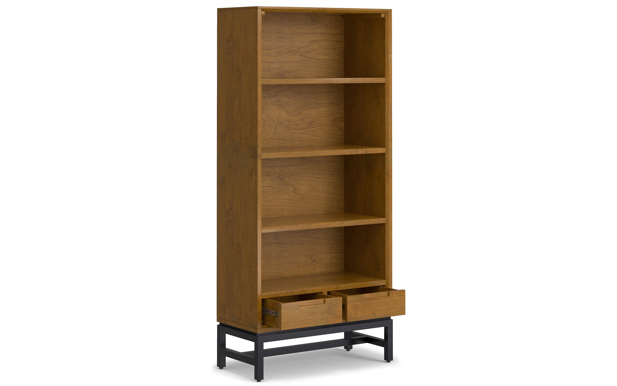 Medium Saddle Brown | Banting 72 inch Desk and 30 inch Bookcase