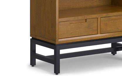 Medium Saddle Brown | Banting 72 inch Desk and 30 inch Bookcase