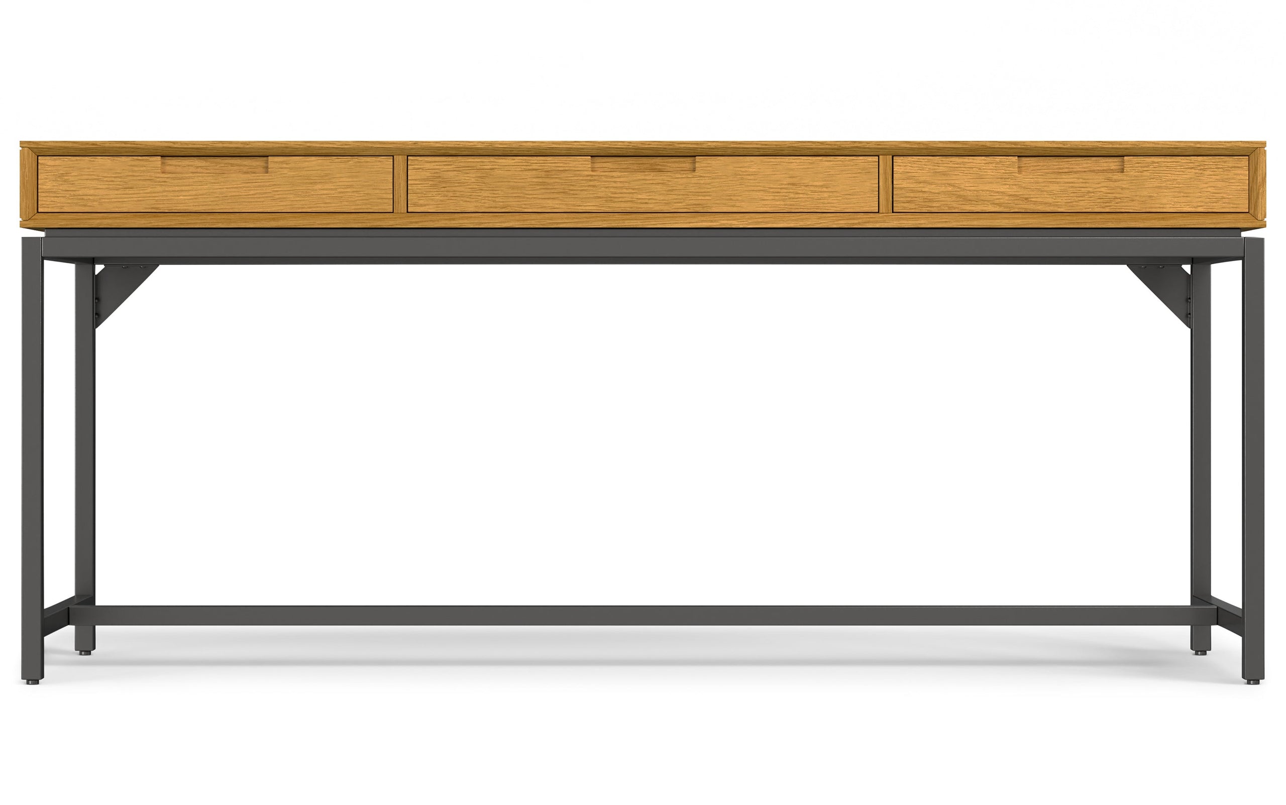 Oak Oak Veneer | Banting 72 inch Desk and 30 inch Bookcase in Oak