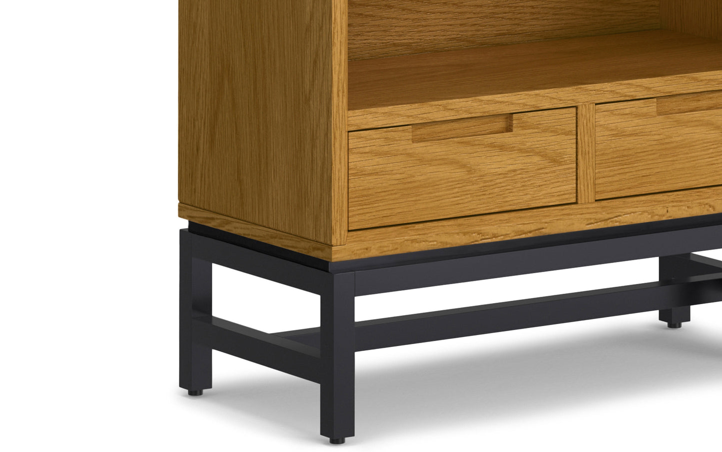 Oak Oak Veneer | Banting 72 inch Desk and 30 inch Bookcase in Oak