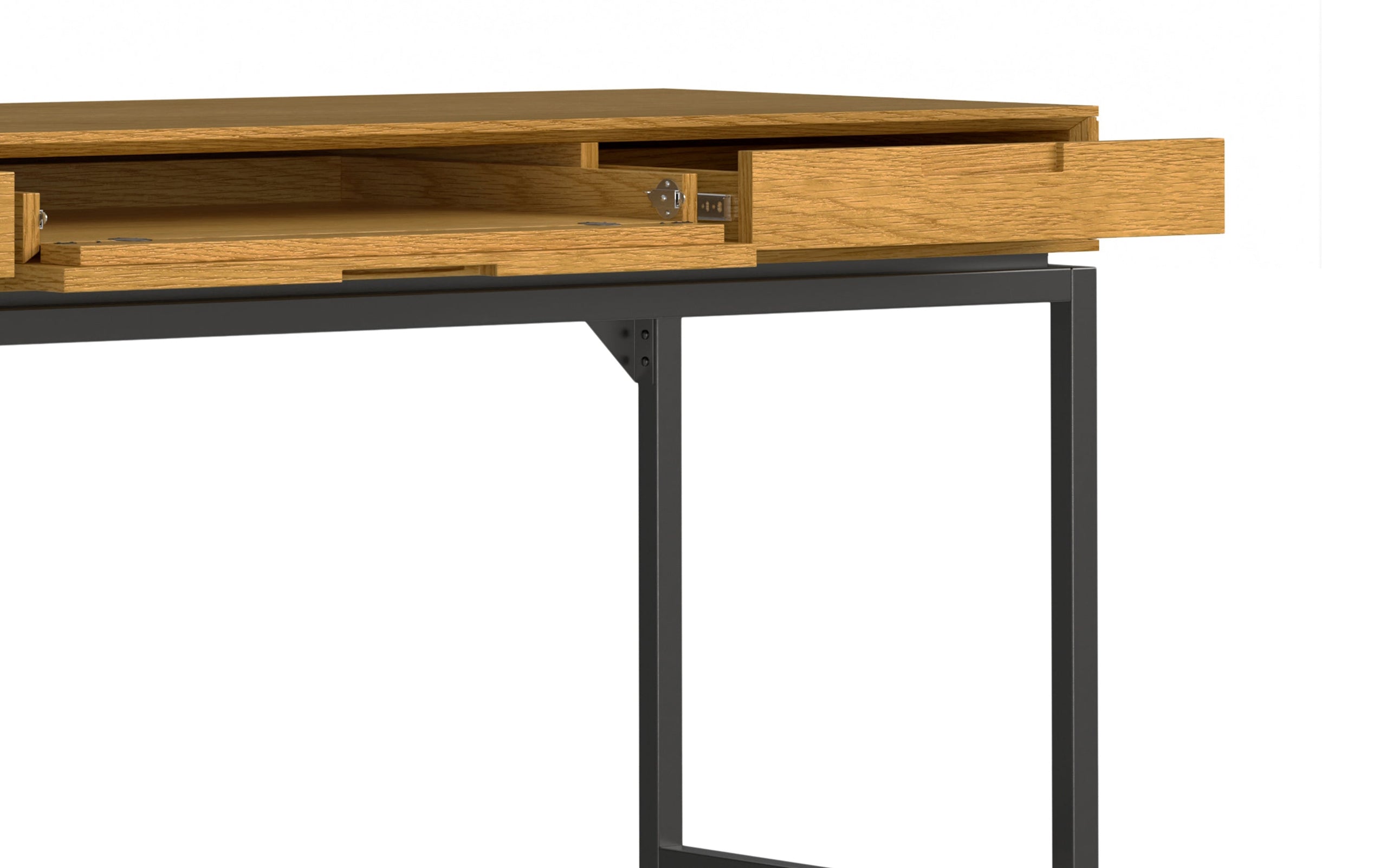 Oak Oak Veneer | Banting 72 inch Desk and 30 inch Bookcase in Oak