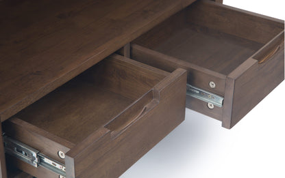 Walnut Brown | Banting 72 inch Desk and 30 inch Bookcase