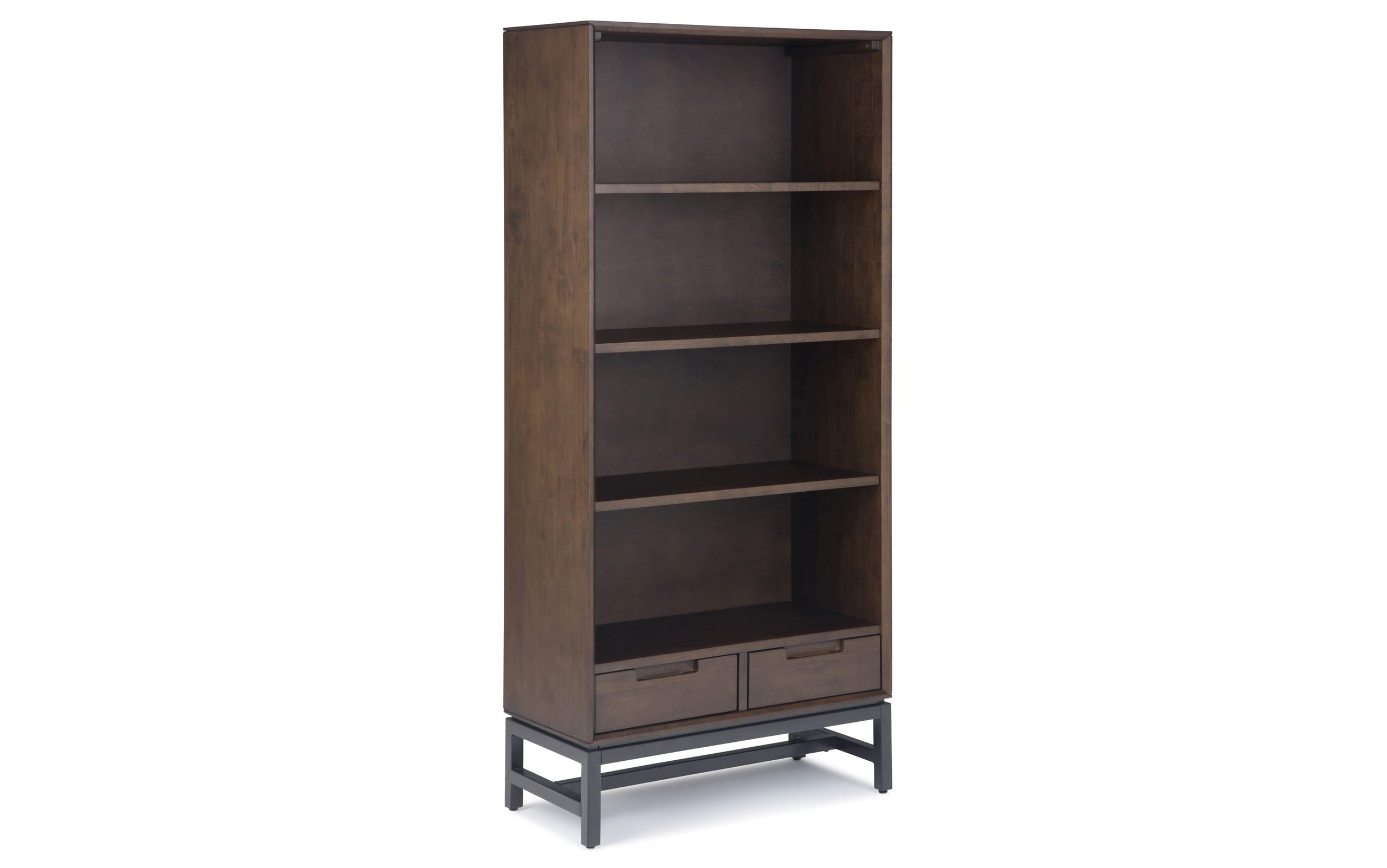Walnut Brown | Banting 72 inch Desk and 30 inch Bookcase