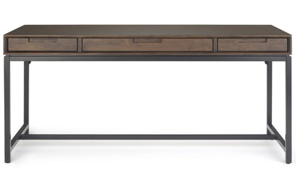Walnut Brown | Banting 72 inch Desk and 30 inch Bookcase