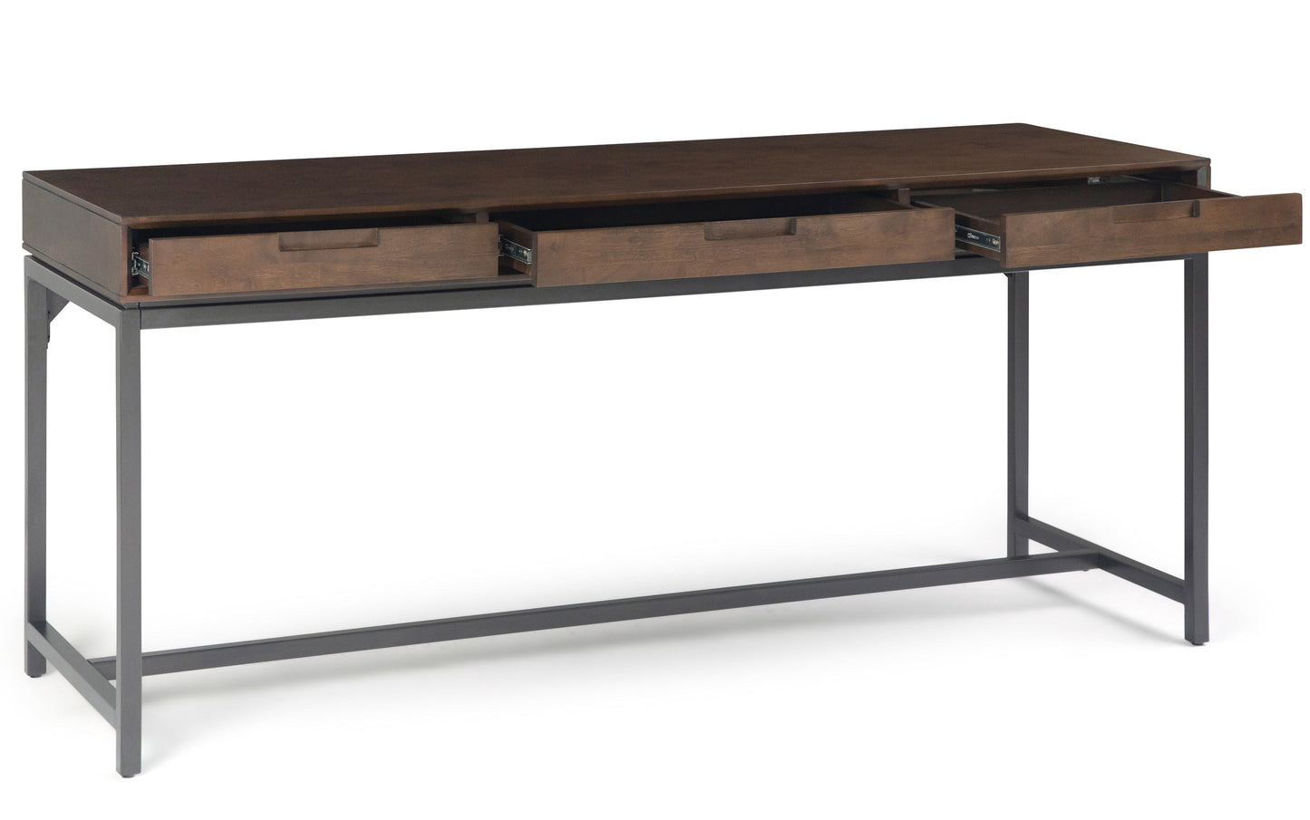 Walnut Brown | Banting 72 inch Desk and 30 inch Bookcase