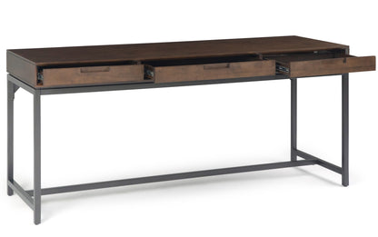 Walnut Brown | Banting 72 inch Desk and 30 inch Bookcase