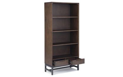 Walnut Brown | Banting 72 inch Desk and 30 inch Bookcase