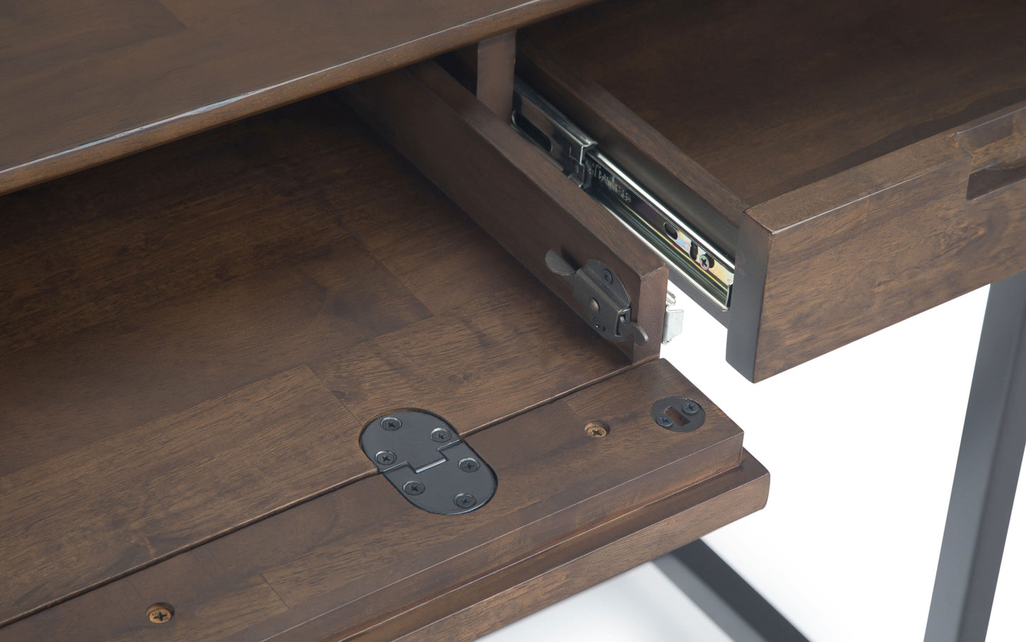 Medium Saddle Brown | Banting 60 inch Desk and 30 inch Bookcase (Set of 2)