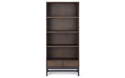 Medium Saddle Brown | Banting 60 inch Desk and 30 inch Bookcase (Set of 2)