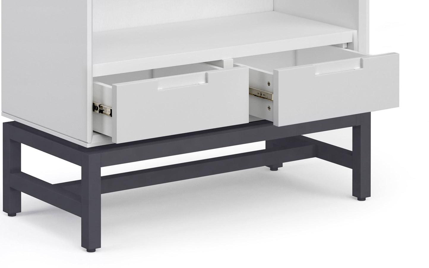 White | Banting 60 inch Desk and 30 inch Bookcase (Set of 2)