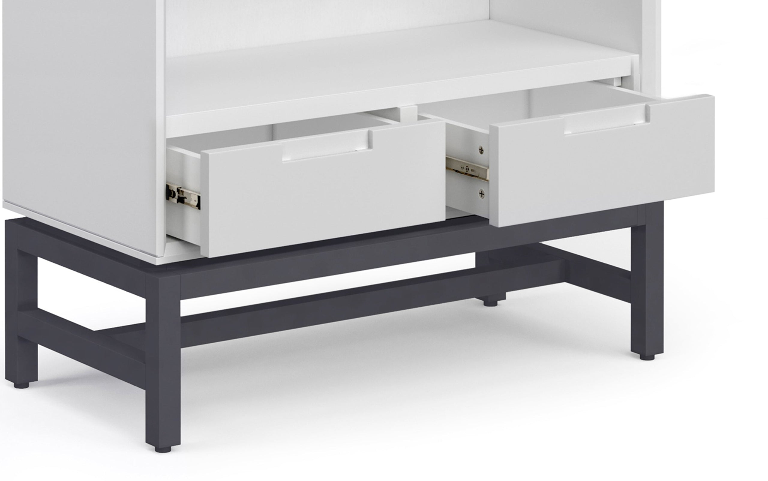 White | Banting 60 inch Desk and 30 inch Bookcase (Set of 2)