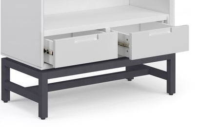 White | Banting 60 inch Desk and 30 inch Bookcase (Set of 2)