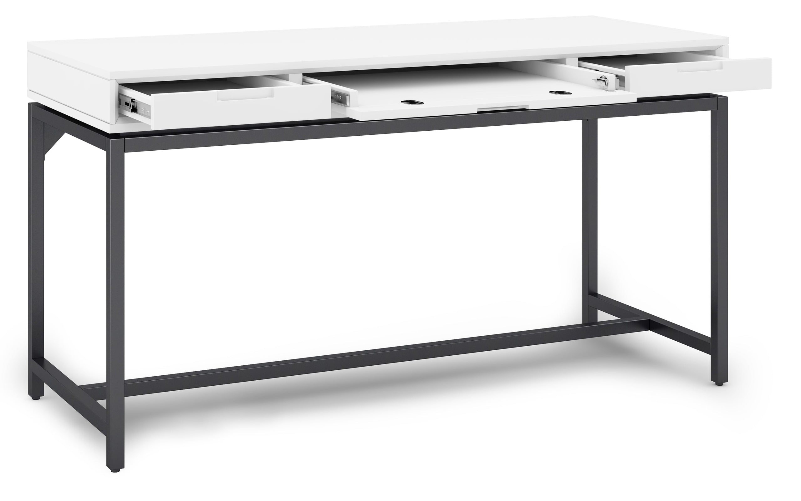 White | Banting 60 inch Desk and 30 inch Bookcase (Set of 2)