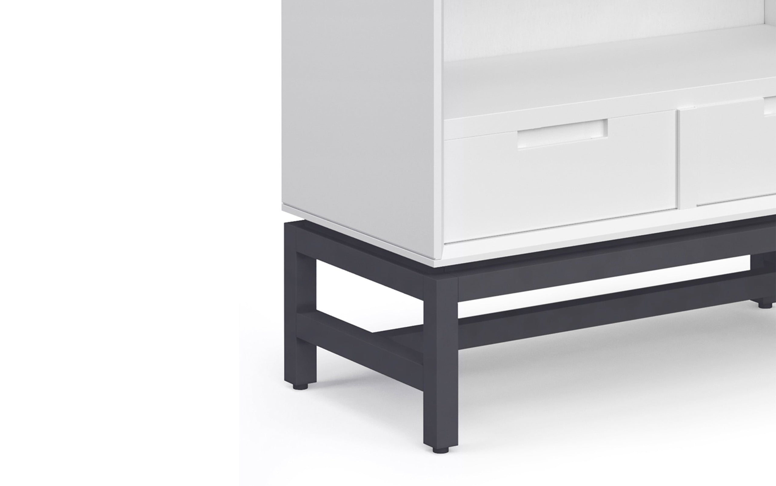 White | Banting 60 inch Desk and 30 inch Bookcase (Set of 2)