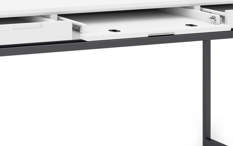 White | Banting 60 inch Desk and 30 inch Bookcase (Set of 2)