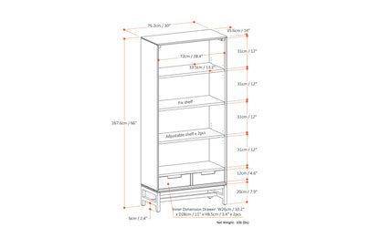 Banting 30 inch Bookcase 3-piece Set