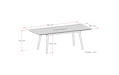Beachside Outdoor Extendable Dining Table