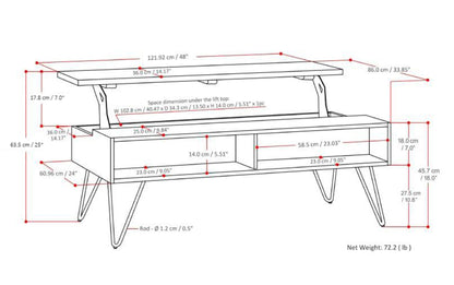 Grey Graphite Grey Mango | Hunter Coffee Table