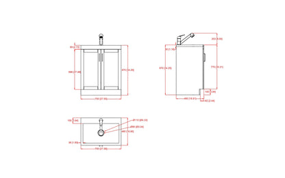 Kyle 28 inch Laundry Cabinet