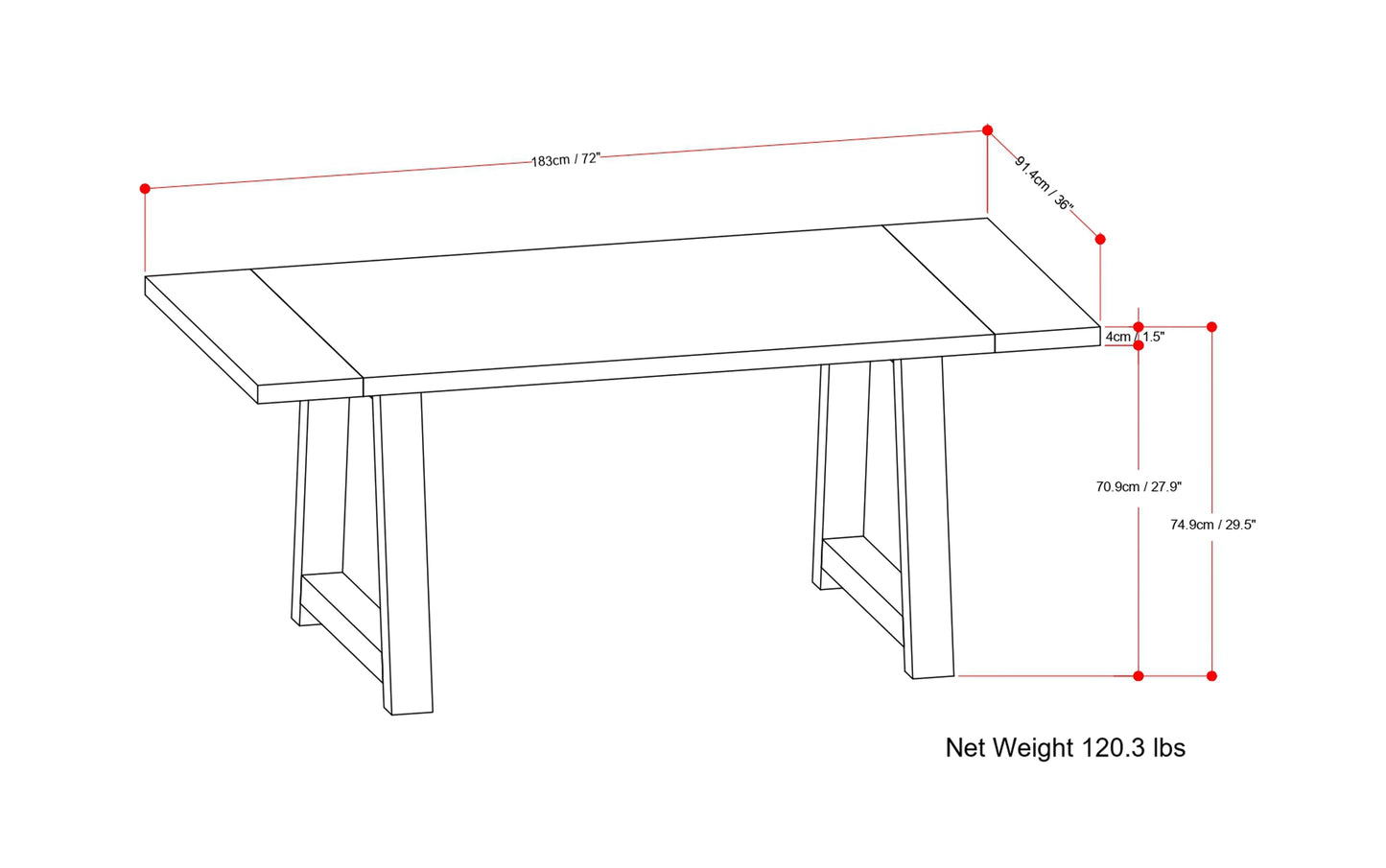 Brunt Wax | Whitley Dining Table