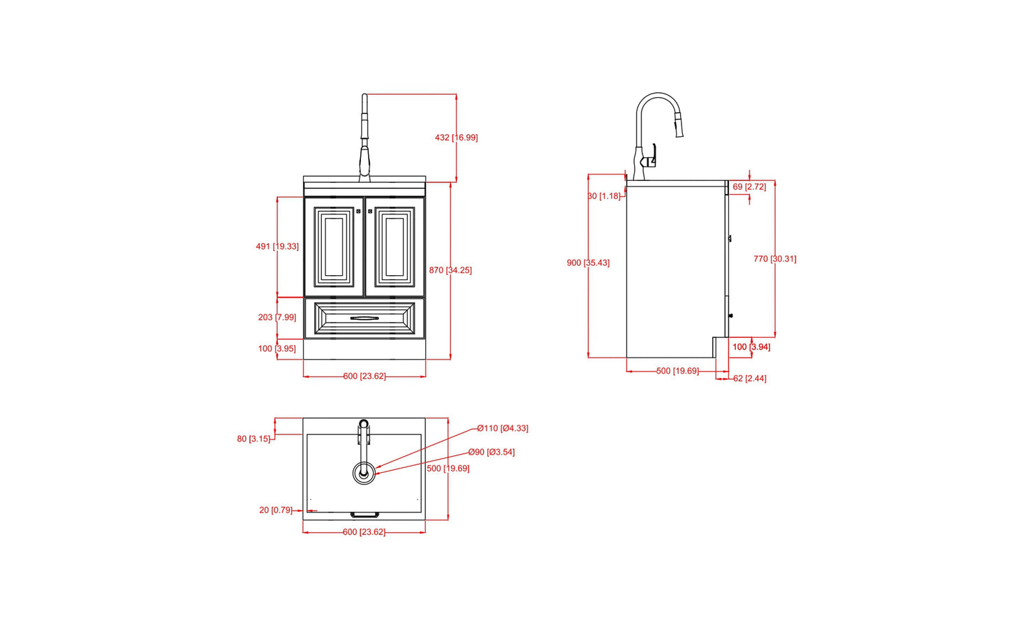 Lawrence 24 inch Laundry Cabinet