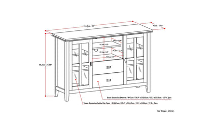 Rustic Natural Aged Brown | Artisan Tall TV Stand