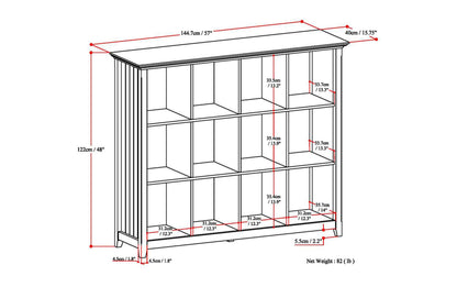 Distressed Grey | Acadian 12 Cube Storage