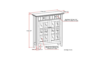 Distressed Coastal Blue | Acadian Entryway Storage Cabinet