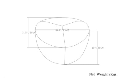 Dijon Yellow Linen Style Fabric | Moore Large Ottoman